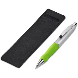 Altitude Turbo Tide Ball Pen in Felt Pouch - Lime